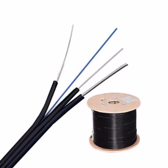 Cabo de fibra ótica interno exterior ótico da gota FTTH do único modo da gota do núcleo de Gcabling 1 Sx