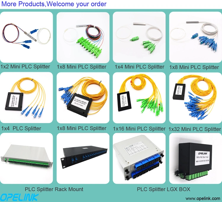 1X32 Fiber Optic Splitter, Excellent Uniformity Optical Splitter, Multi-Purpose Fiber PLC Splitter with ABS Box Packaging