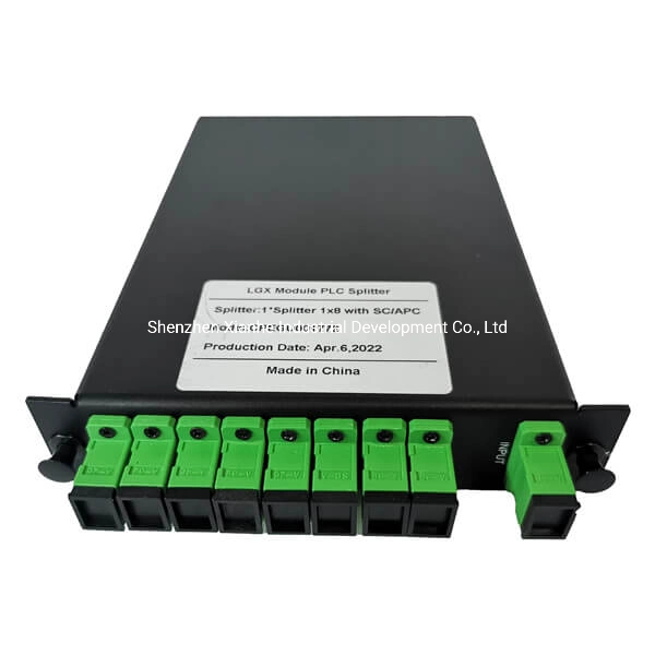 1X2~64 W/O Sc/APC & Upc 1xn Optical Fiber PLC Splitter Package