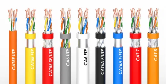 Cabo de rede FTP da personalização CAT6 CAT6A Cat7 Cat8 UTP SFTP