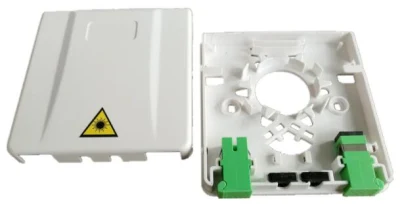 Caixa de tomada de parede de FTTH caixa de distribuição ótica da caixa da cara do plástico 86 mini fibra