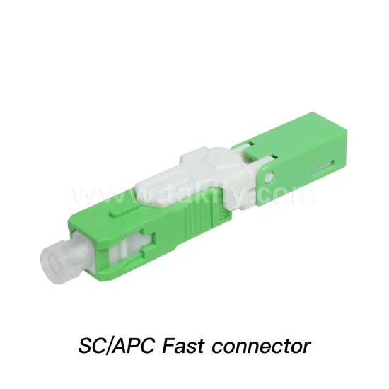 FTTH FTTX Quick SC APC Simplex Singlemode Telecom Fibra Óptica Cabo de Comunicação Conector de Fio Rápido